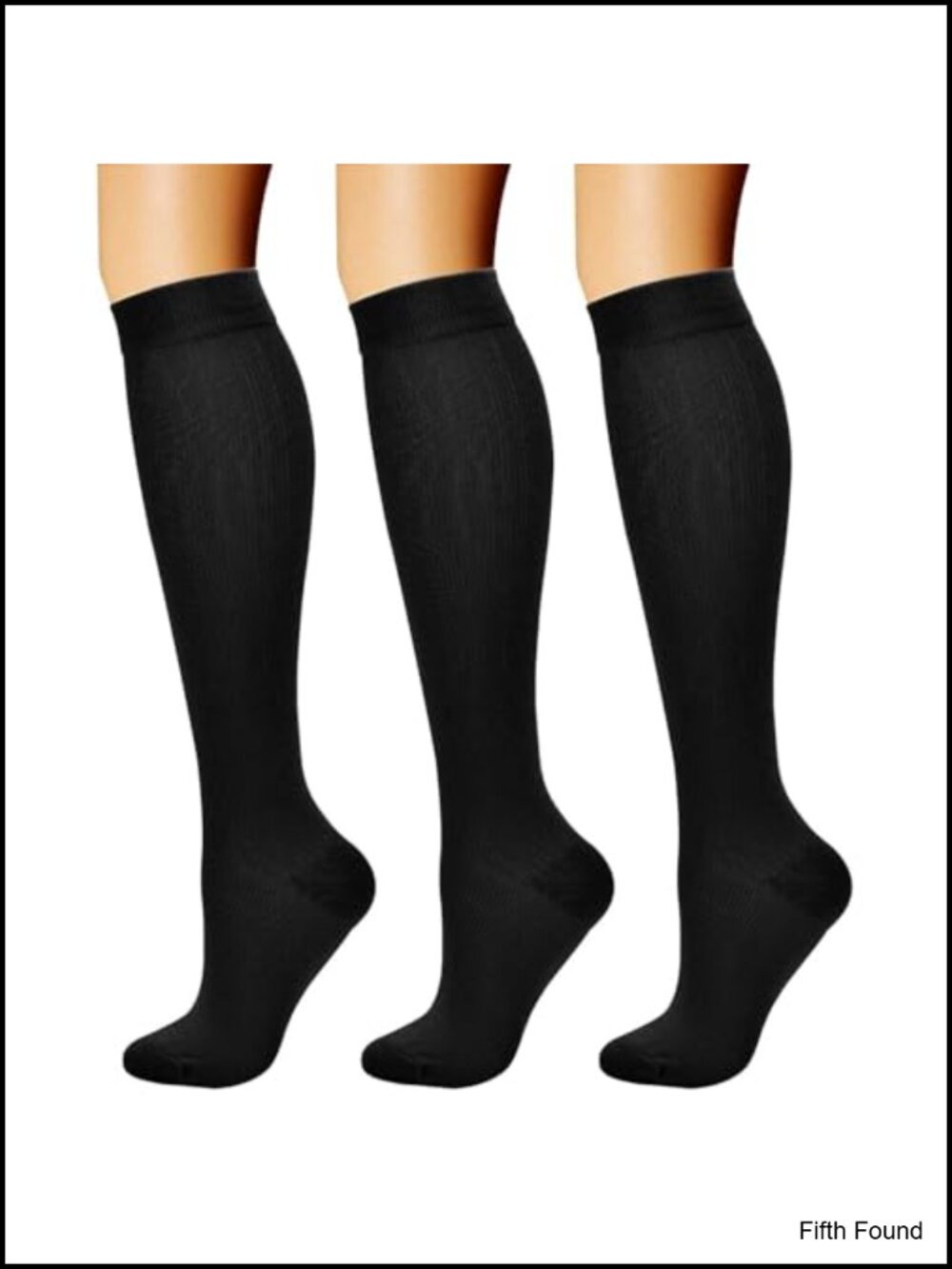 Compression Socks 3 Pairs 15-20 mmHg Athletic Running Cycling Support